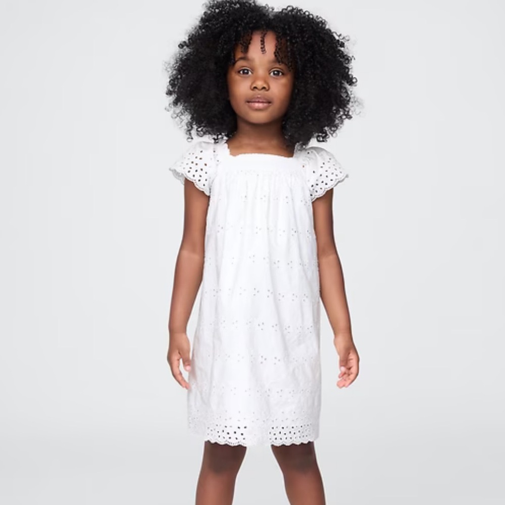 Down x Gap white eyelet toddler dress size 3T